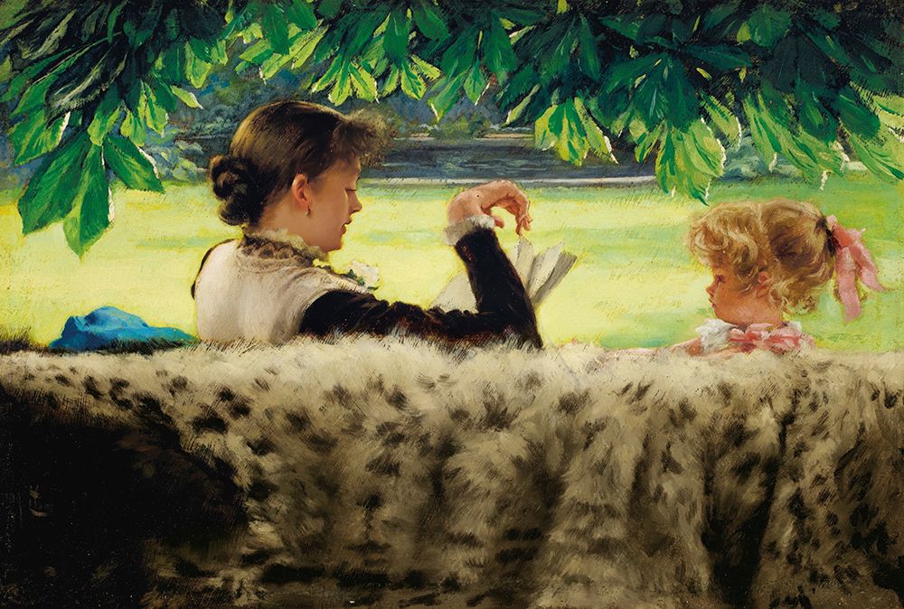 The Tale ca 1878 art print by James Tissot for $57.95 CAD