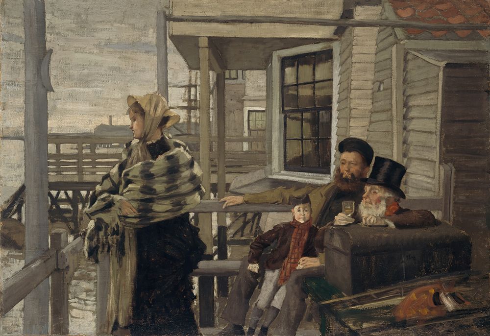 The Three Crows Inn, Gravesend ca 1873 art print by James Tissot for $57.95 CAD