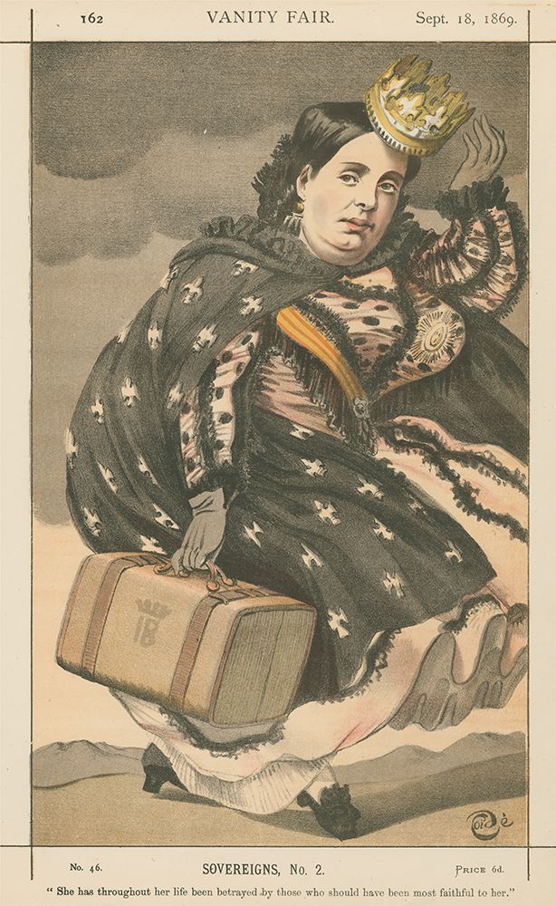 Vanity Fair Isabella II, Queen of Spain 1869 art print by James Tissot for $57.95 CAD