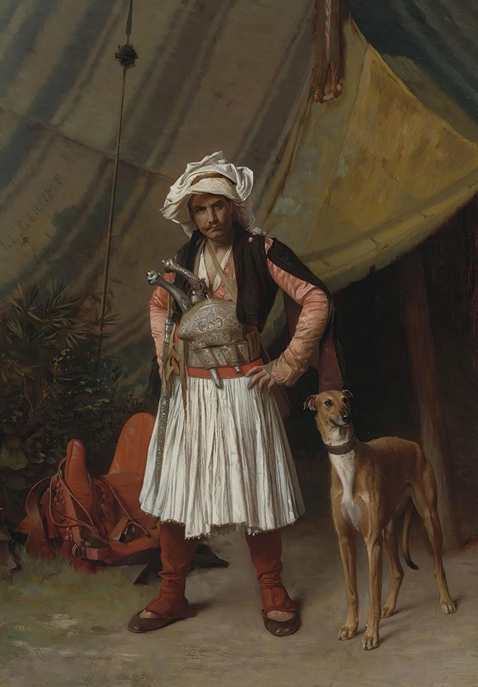 A Bashi-Bazouk And His Dog art print by Jean-Leon Gerome for $57.95 CAD
