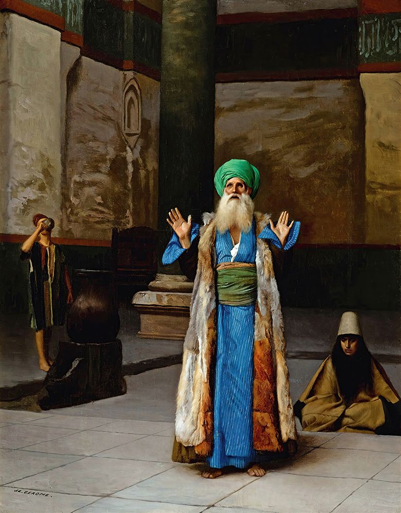 A Sultan At Prayer art print by Jean-Leon Gerome for $57.95 CAD