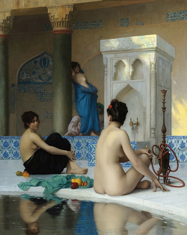 After the Bath 19th century art print by Jean-Leon Gerome for $57.95 CAD