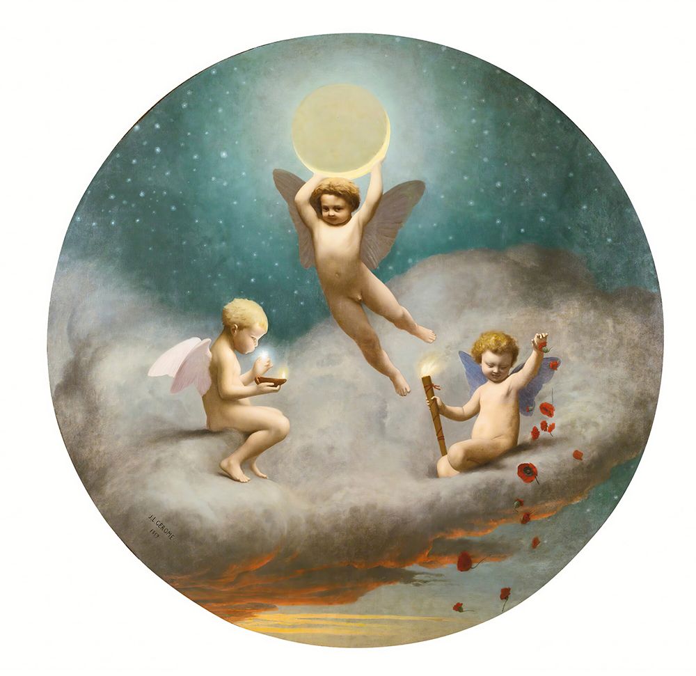 Allegory Of Night 1859 art print by Jean-Leon Gerome for $57.95 CAD