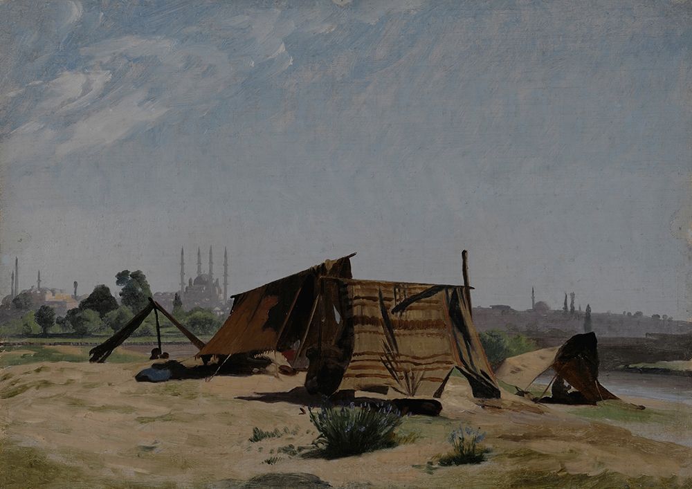 An Encampment before Constantinople art print by Jean-Leon Gerome for $57.95 CAD