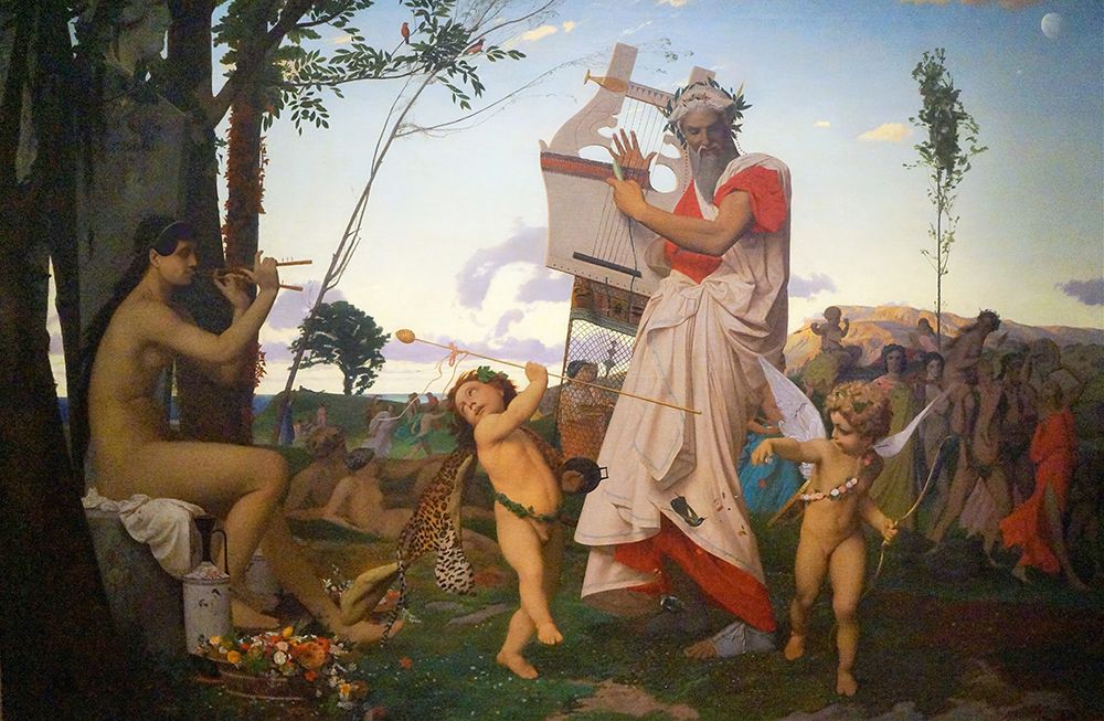 Anacreon Bacchus Et Lamour art print by Jean-Leon Gerome for $57.95 CAD
