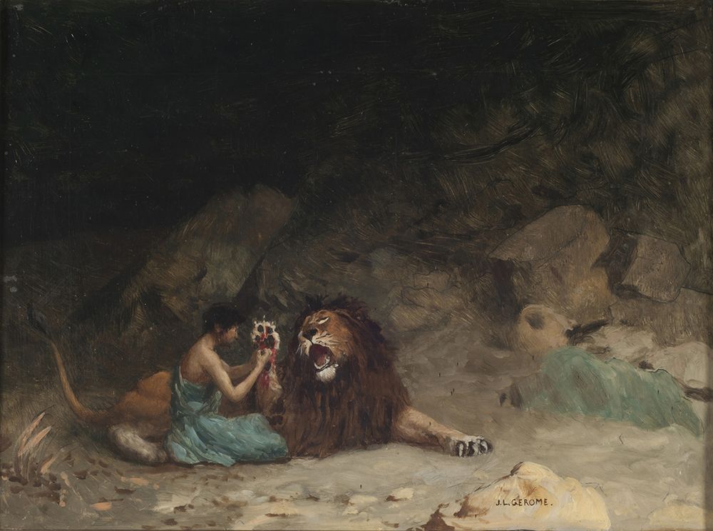 Androcles 1902 art print by Jean-Leon Gerome for $57.95 CAD