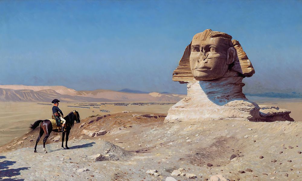 Bonaparte Before the Sphinx 1886 art print by Jean-Leon Gerome for $57.95 CAD