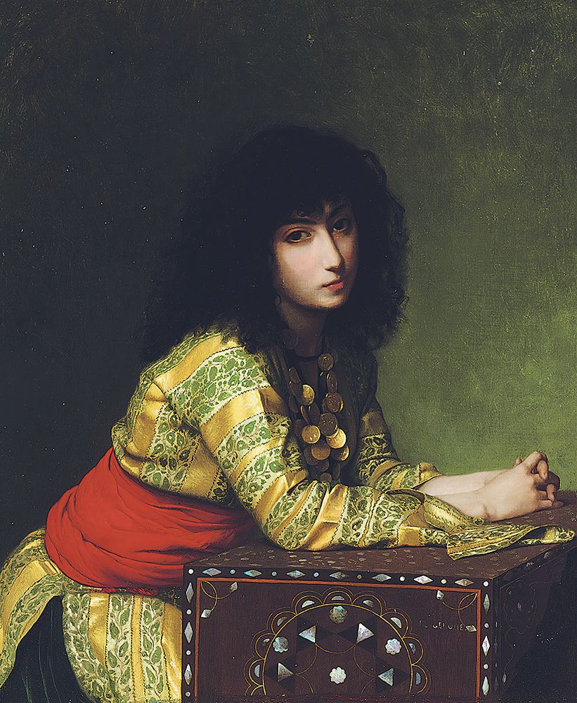 Egyptian girl 1877 art print by Jean-Leon Gerome for $57.95 CAD
