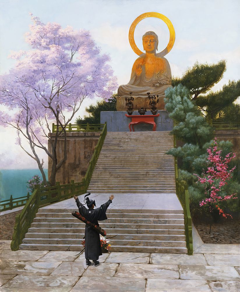 Japanese Emploring A Deity art print by Jean-Leon Gerome for $57.95 CAD