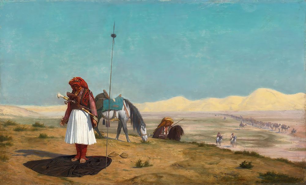 La Priere Dans Le Desert art print by Jean-Leon Gerome for $57.95 CAD