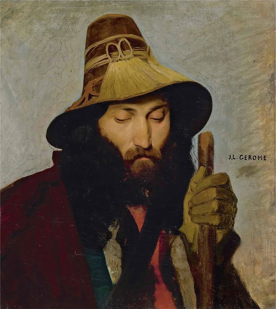 Portrait of An Italian Man art print by Jean-Leon Gerome for $57.95 CAD