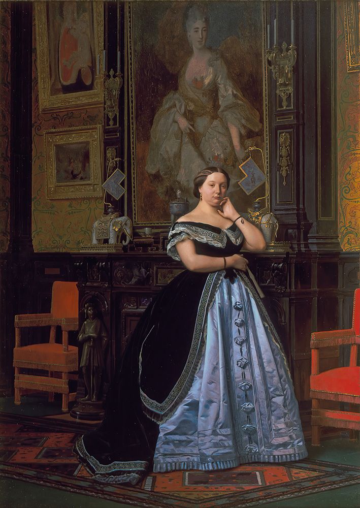 Portrait of Charlotte de Rothschild 1866 art print by Jean-Leon Gerome for $57.95 CAD