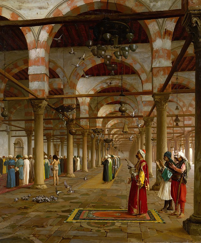 Prayer in the Mosque 1871 art print by Jean-Leon Gerome for $57.95 CAD