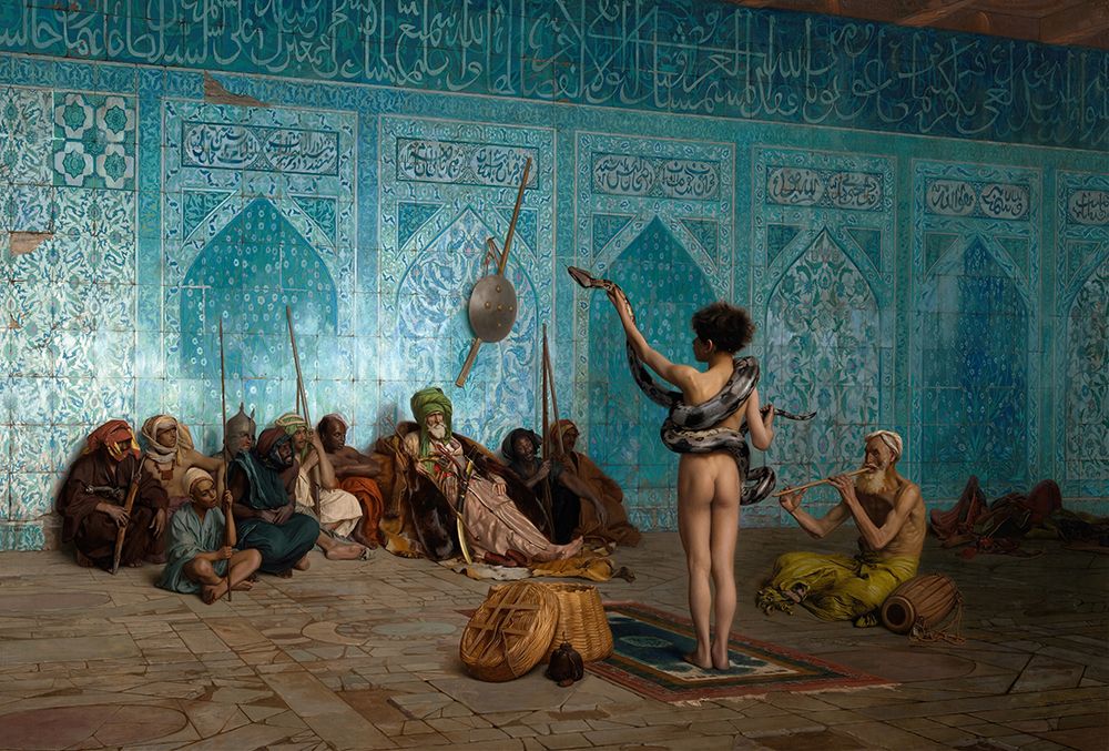 Snake Charmer 1879 art print by Jean-Leon Gerome for $57.95 CAD