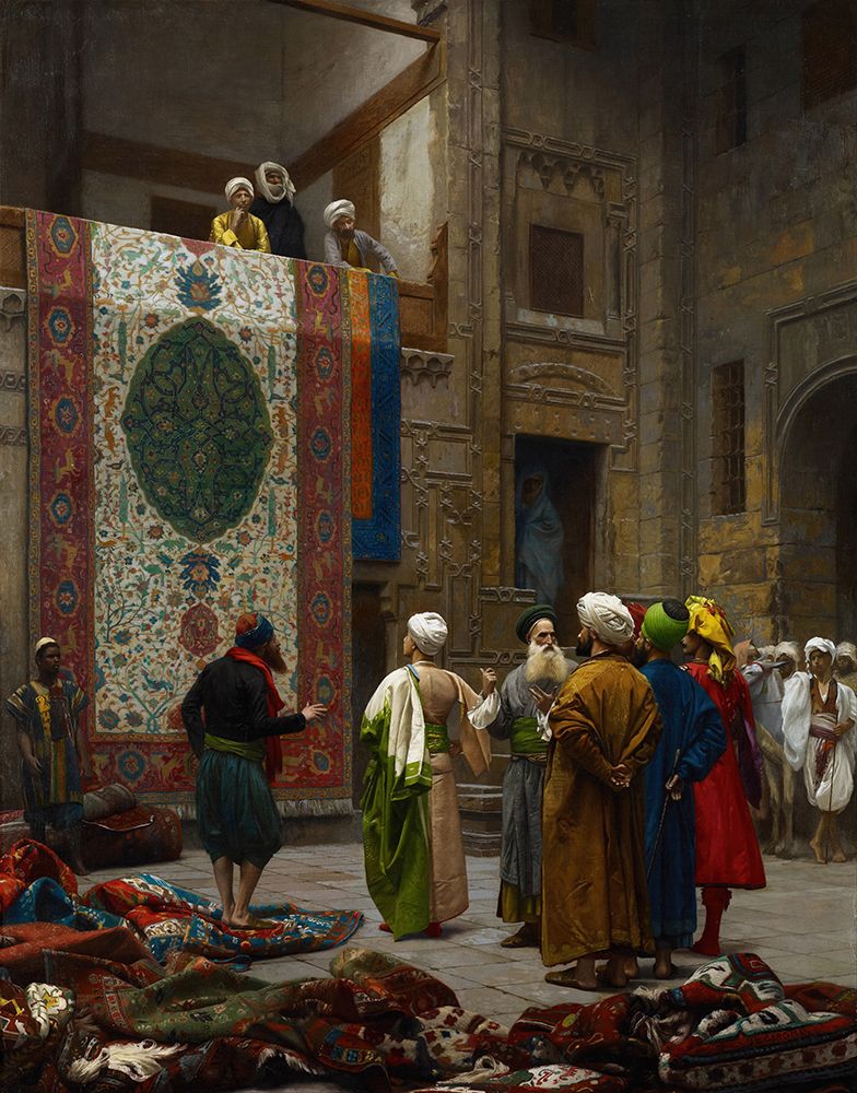 The Carpet Merchant 1887 art print by Jean-Leon Gerome for $57.95 CAD
