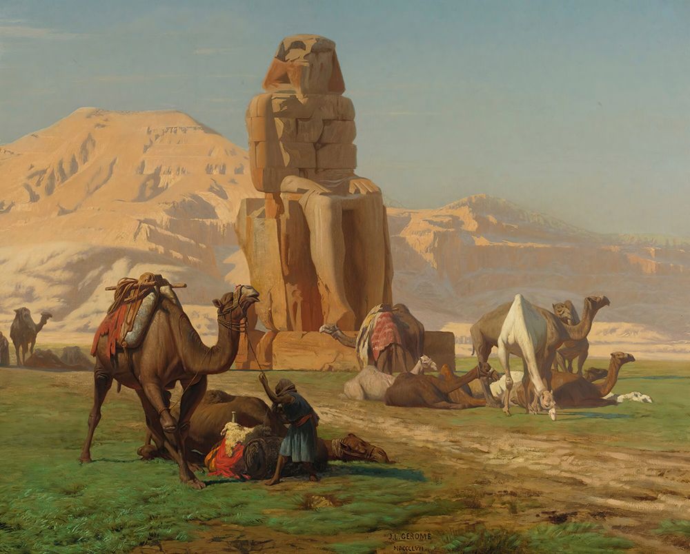 The Colossus Of Memnon art print by Jean-Leon Gerome for $57.95 CAD