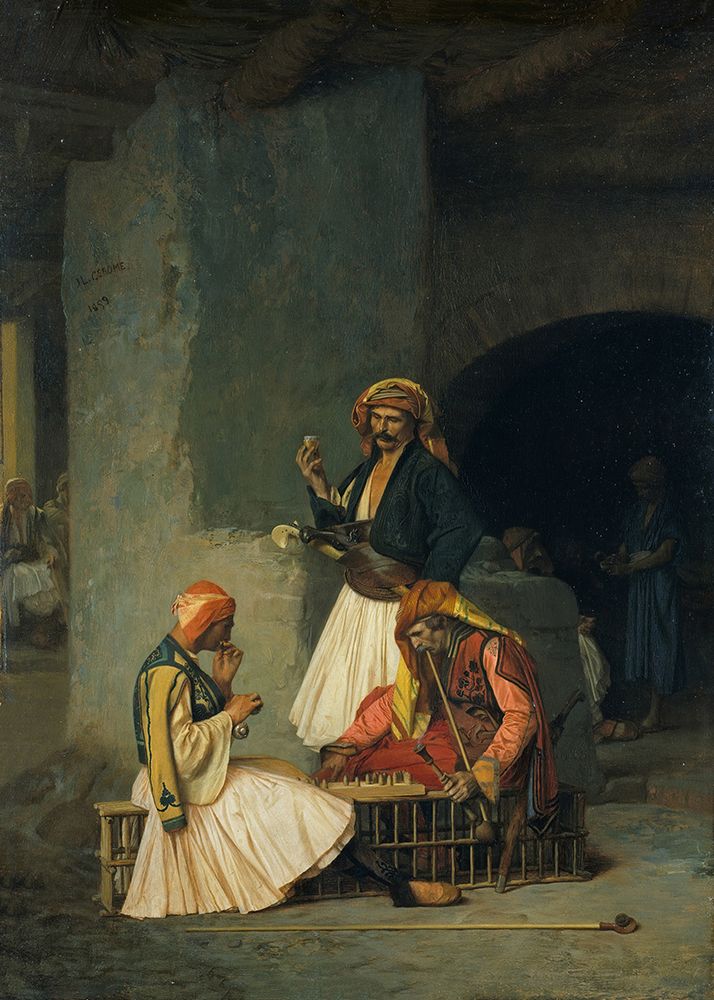 The Draught Players 1859 art print by Jean-Leon Gerome for $57.95 CAD