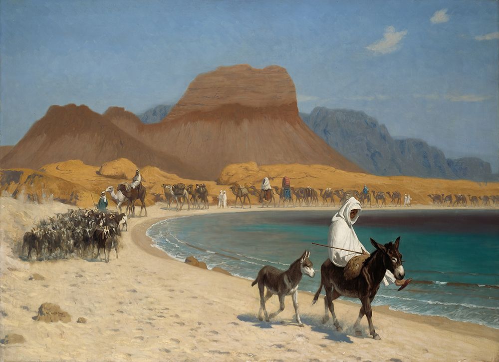 The Gulf of Aqaba 1897 art print by Jean-Leon Gerome for $57.95 CAD