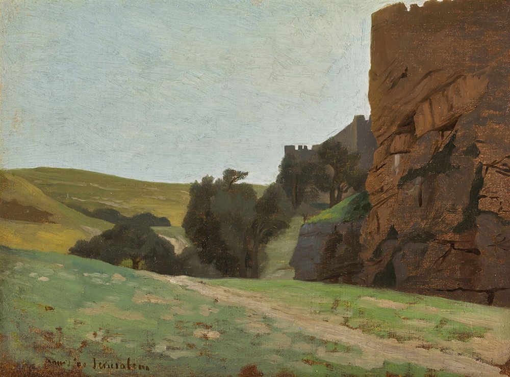 The Walls Of Jerusalem art print by Jean-Leon Gerome for $57.95 CAD