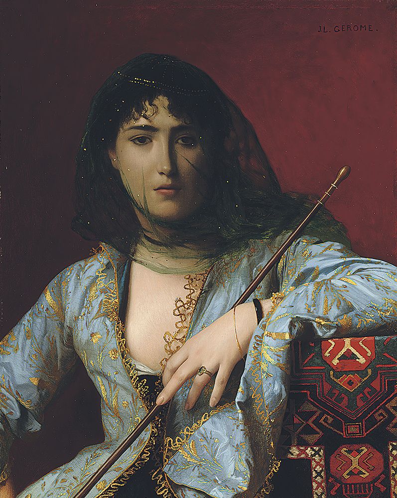 Veiled Circassian Beauty art print by Jean-Leon Gerome for $57.95 CAD