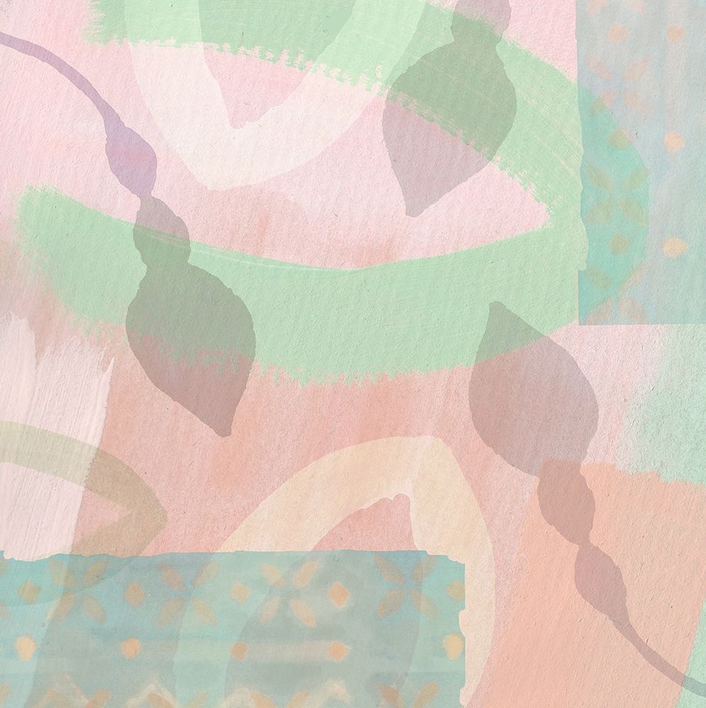 Flower Buds Mint Blush art print by Flora Kouta for $57.95 CAD