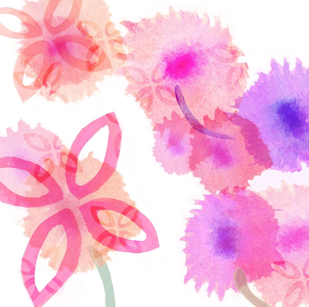 Pink Poppies II art print by Flora Kouta for $57.95 CAD