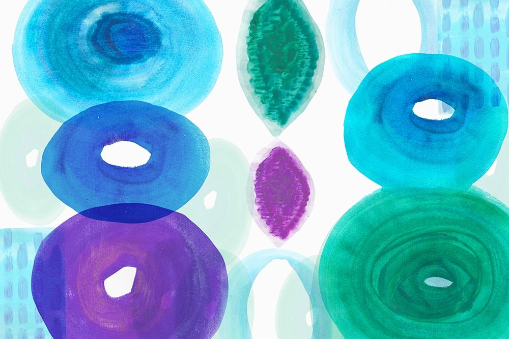 Ocean Jewels I art print by Flora Kouta for $57.95 CAD