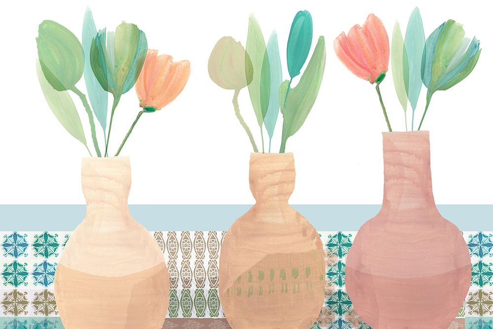 Marguerites Terrace I art print by Flora Kouta for $57.95 CAD