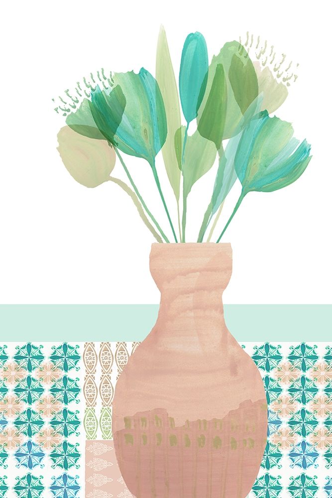Marguerites Terrace II art print by Flora Kouta for $57.95 CAD