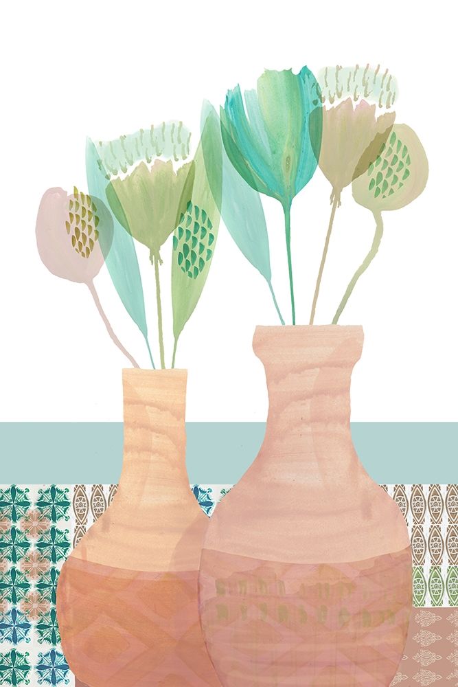 Marguerites Terrace III art print by Flora Kouta for $57.95 CAD