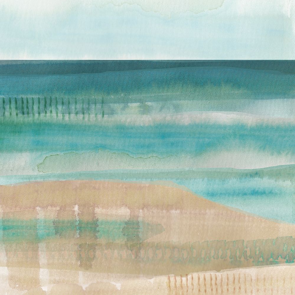Jade Seascape I art print by Flora Kouta for $57.95 CAD