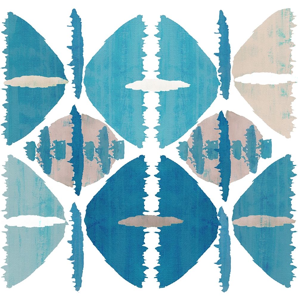 Denim Ikat I art print by Flora Kouta for $57.95 CAD