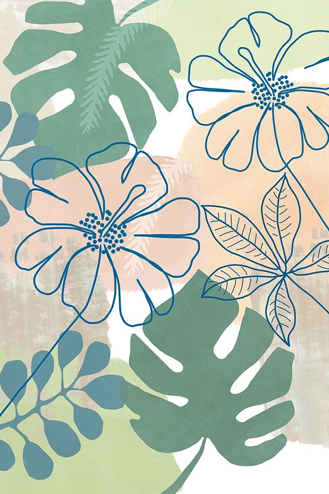 Flower Power I art print by Flora Kouta for $57.95 CAD