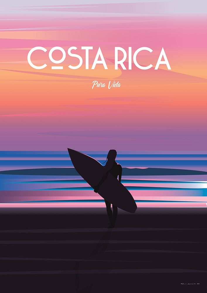 Costa Rica travel poster art print by ARCTIC FRAME for $57.95 CAD
