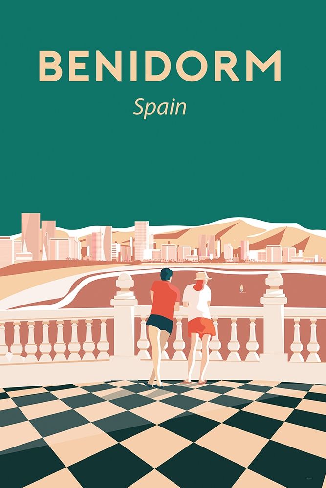 benidorm art print by ARCTIC FRAME for $57.95 CAD