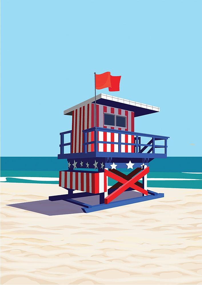 dipsouth-beach- art print by ARCTIC FRAME for $57.95 CAD