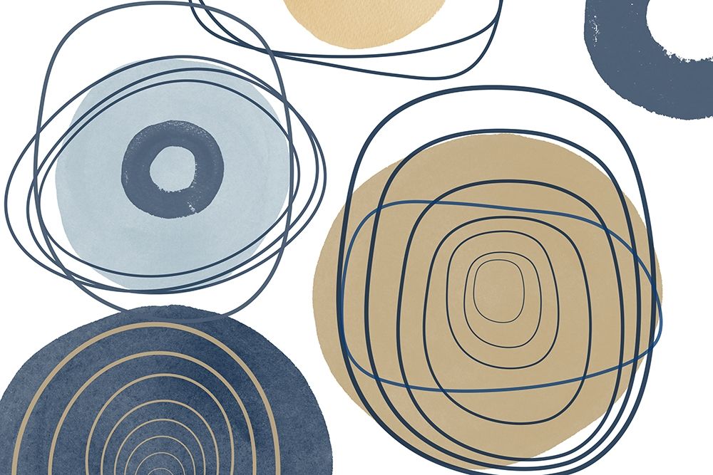 Blue Lines Minimalism II art print by Irena Orlov for $57.95 CAD