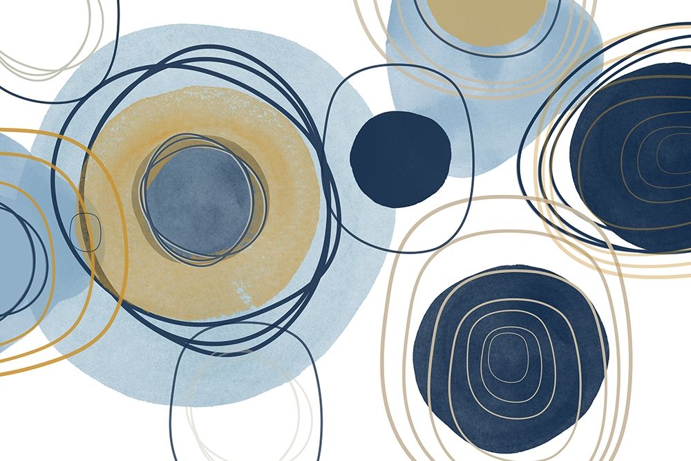 Blue Lines Minimalism III art print by Irena Orlov for $57.95 CAD