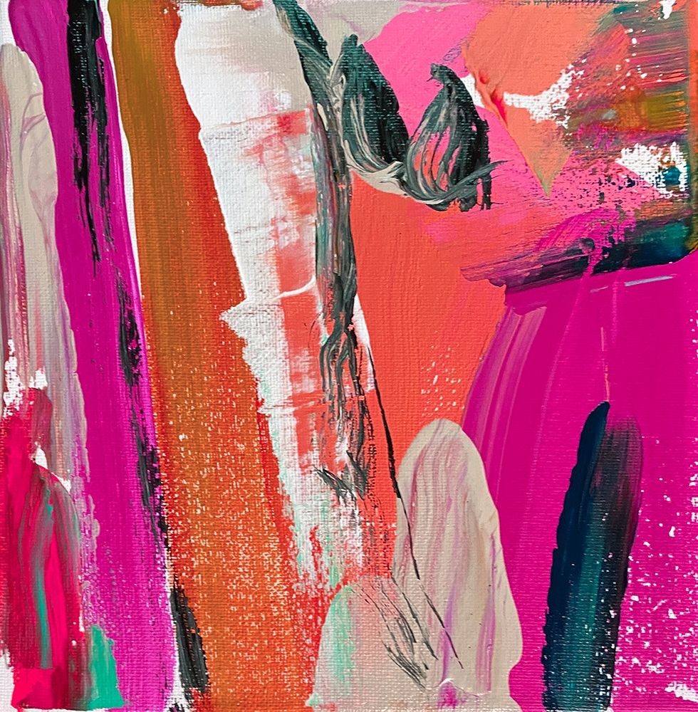 Joyful Modernist Abstraction I art print by Irena Orlov for $57.95 CAD