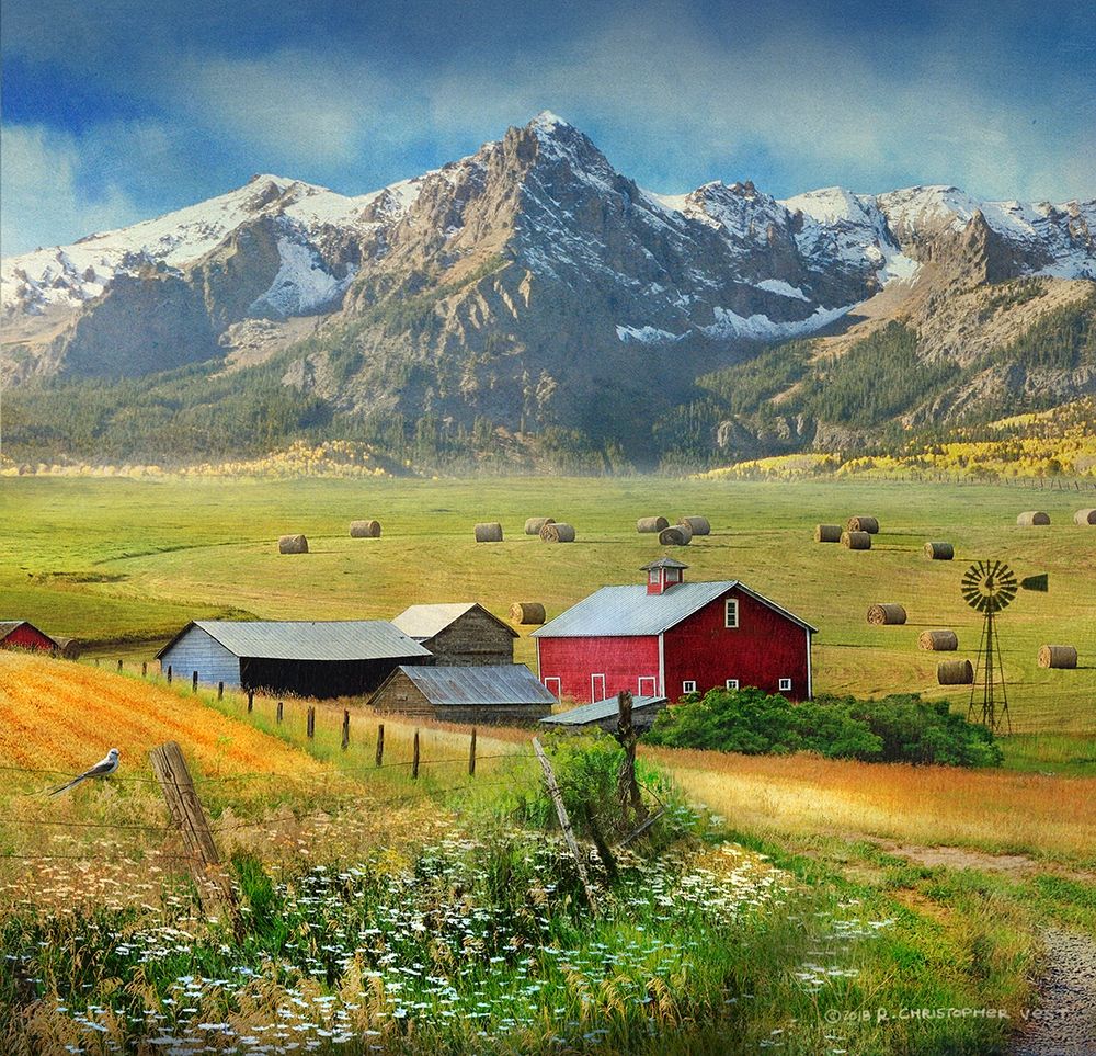 Western Farm art print by Christopher Vest for $57.95 CAD