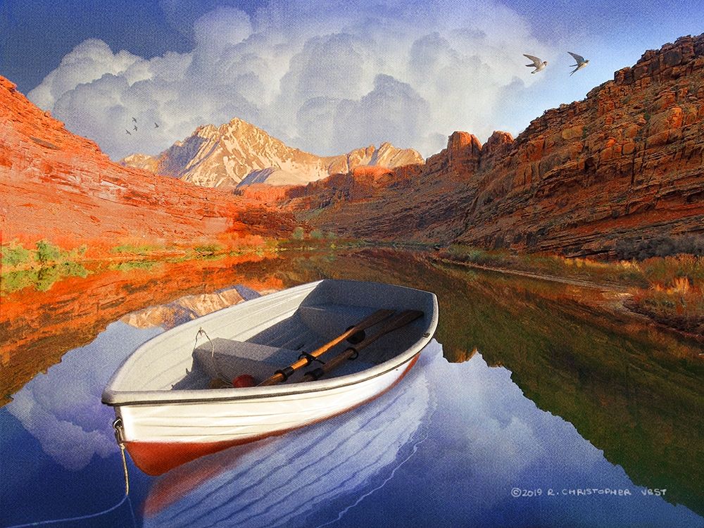 Colorado River Boat art print by Christopher Vest for $57.95 CAD