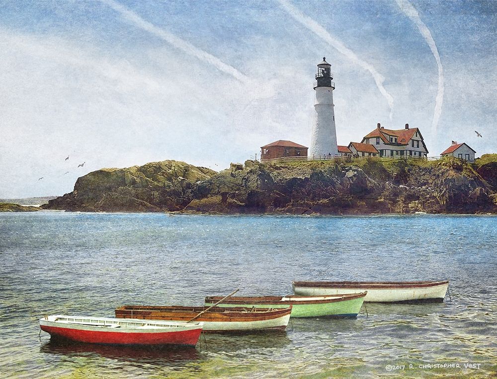 Portland Head Lighthouse art print by Christopher Vest for $57.95 CAD