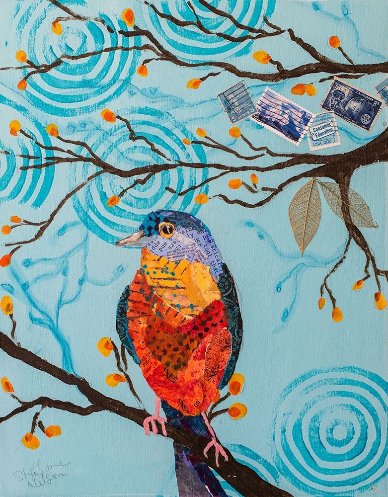Bunting on Blue art print by Elizabeth St Hilaire for $57.95 CAD