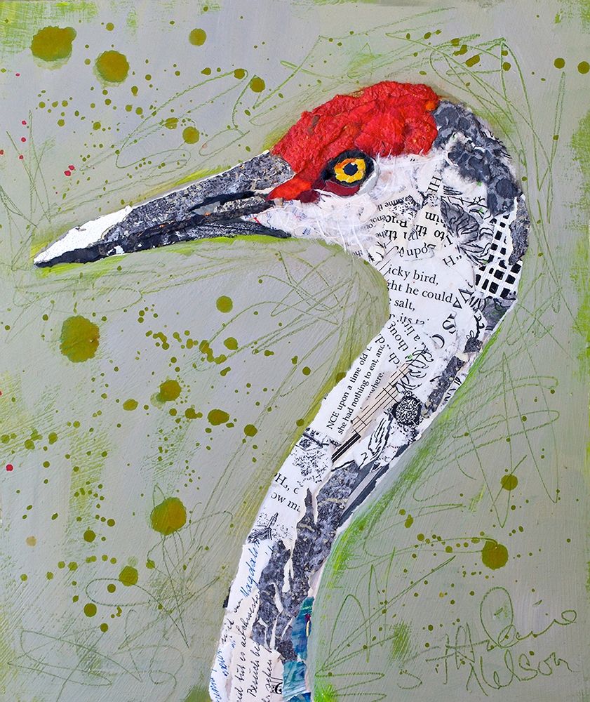 Red Head Heron art print by Elizabeth St Hilaire for $57.95 CAD