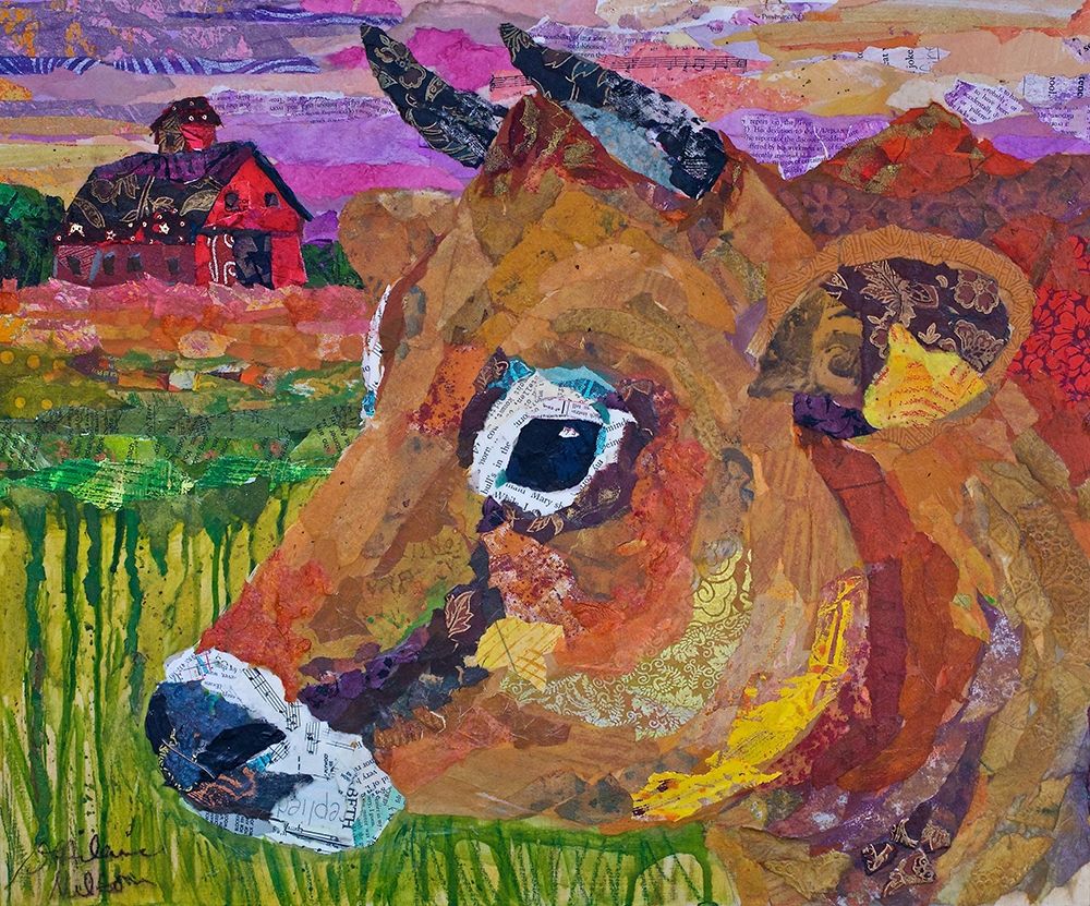 Jersey Cow Guy art print by Elizabeth St Hilaire for $57.95 CAD