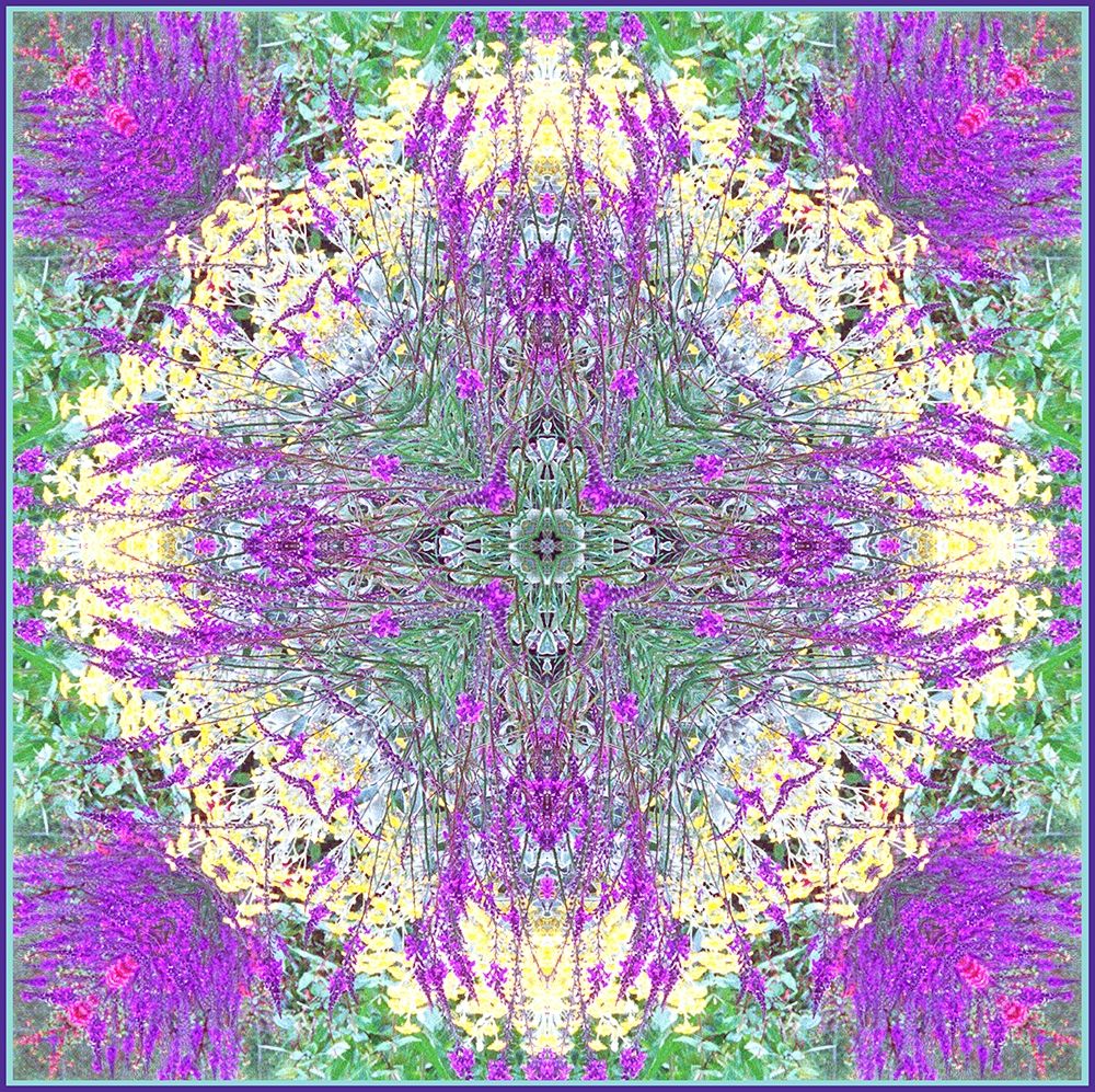 Mandala Larkspur art print by Judy Stalus for $57.95 CAD