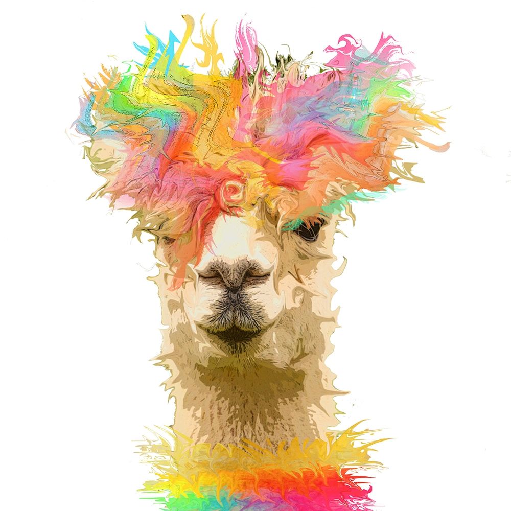 Llama Paint art print by Karen Smith for $57.95 CAD