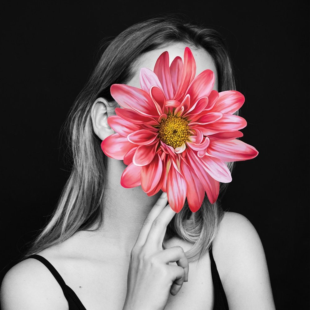 Flower Face I art print by Karen Smith for $57.95 CAD