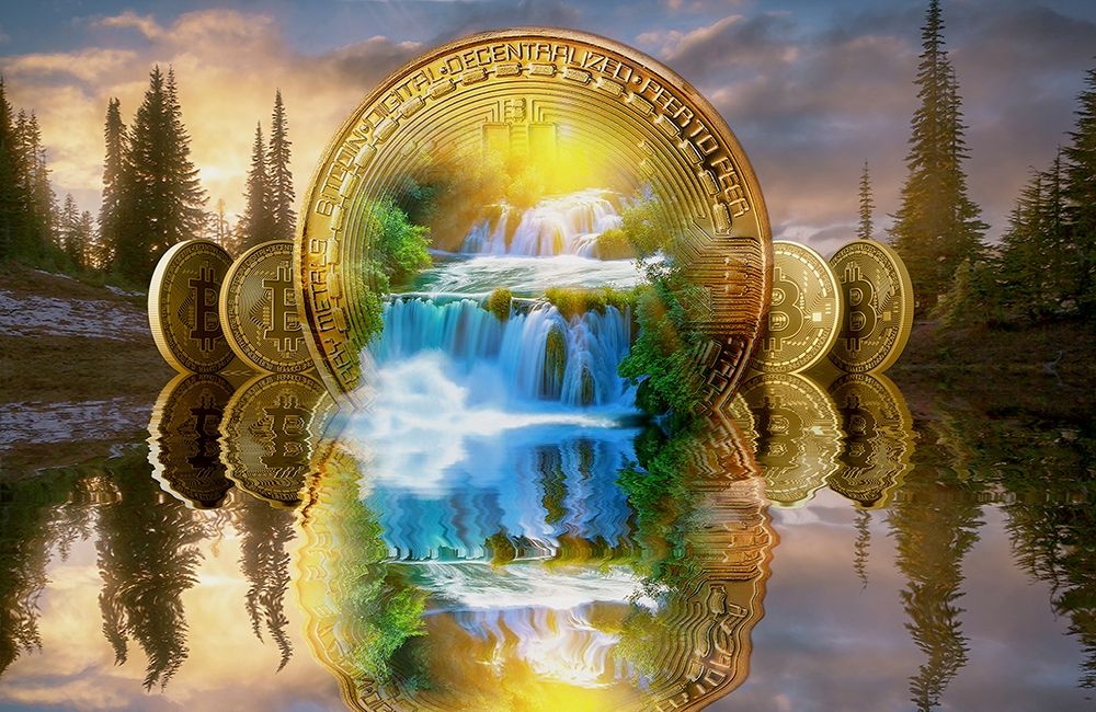 Bitcoin New Age II art print by Steve Hunziker for $57.95 CAD