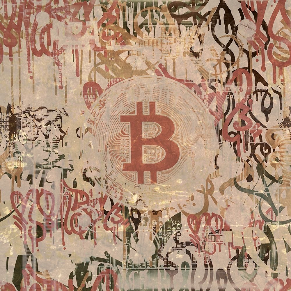 Bitcoin Graffiti Art IV art print by Irena Orlov for $57.95 CAD